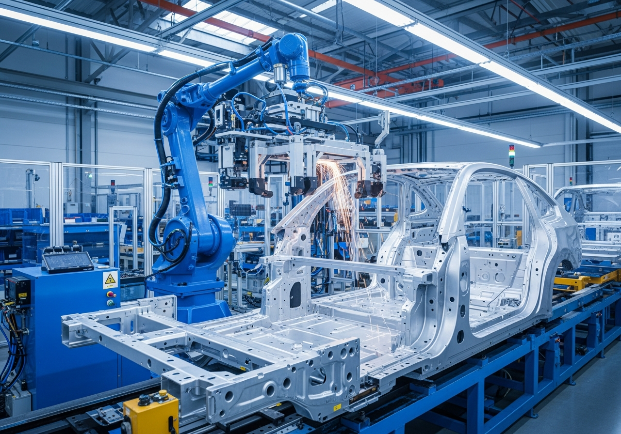 Automotive Manufacturing - Precision aluminum for EV chassis, battery enclosures, and automotive body structures